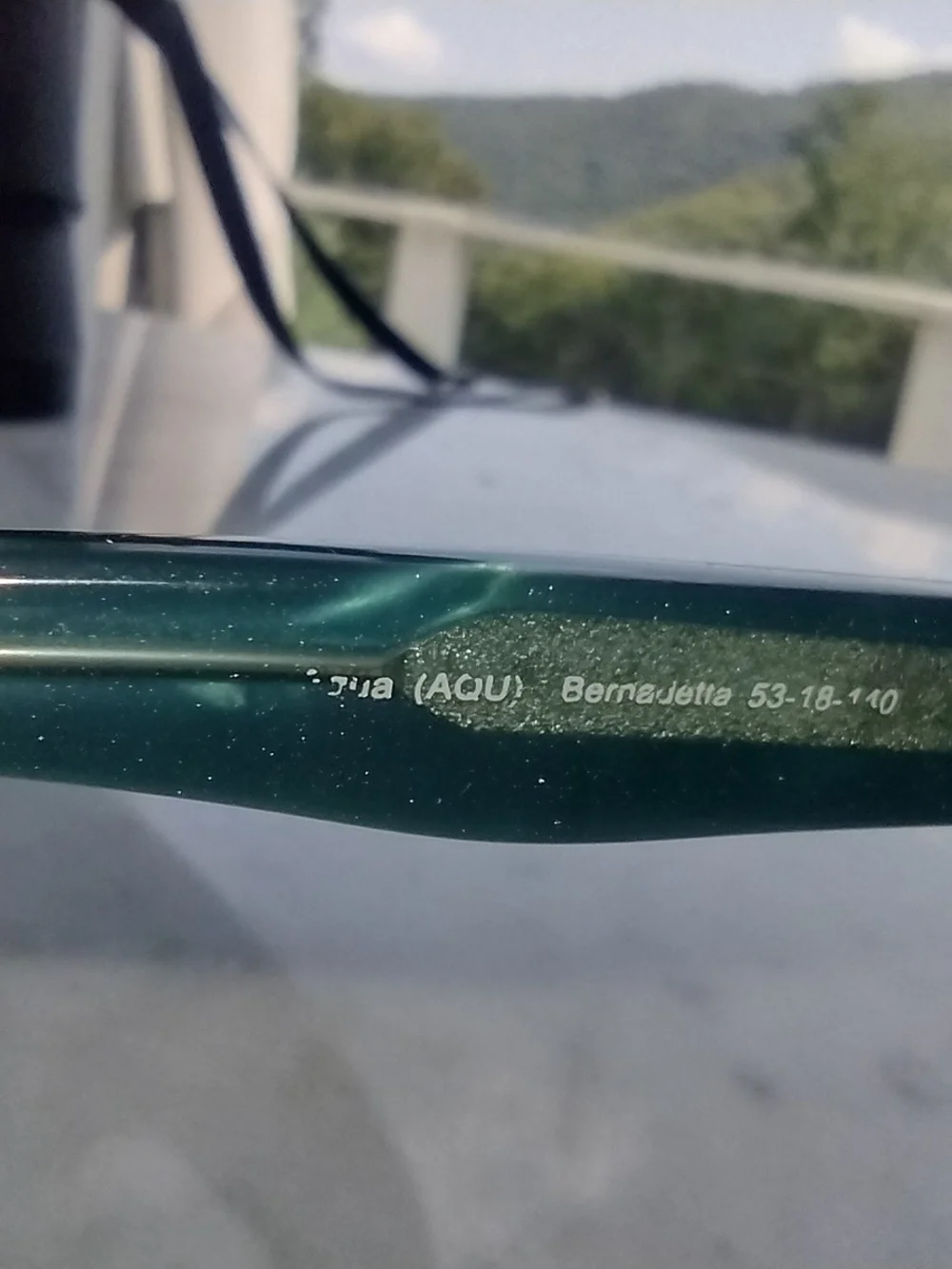 Badgley Mischka Green Frame Brown Lens Sunglasses